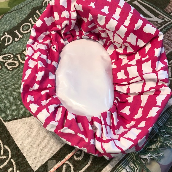 NWT Saks Fifth Ave Pink and White Bubble Bag - Picture 11 of 11